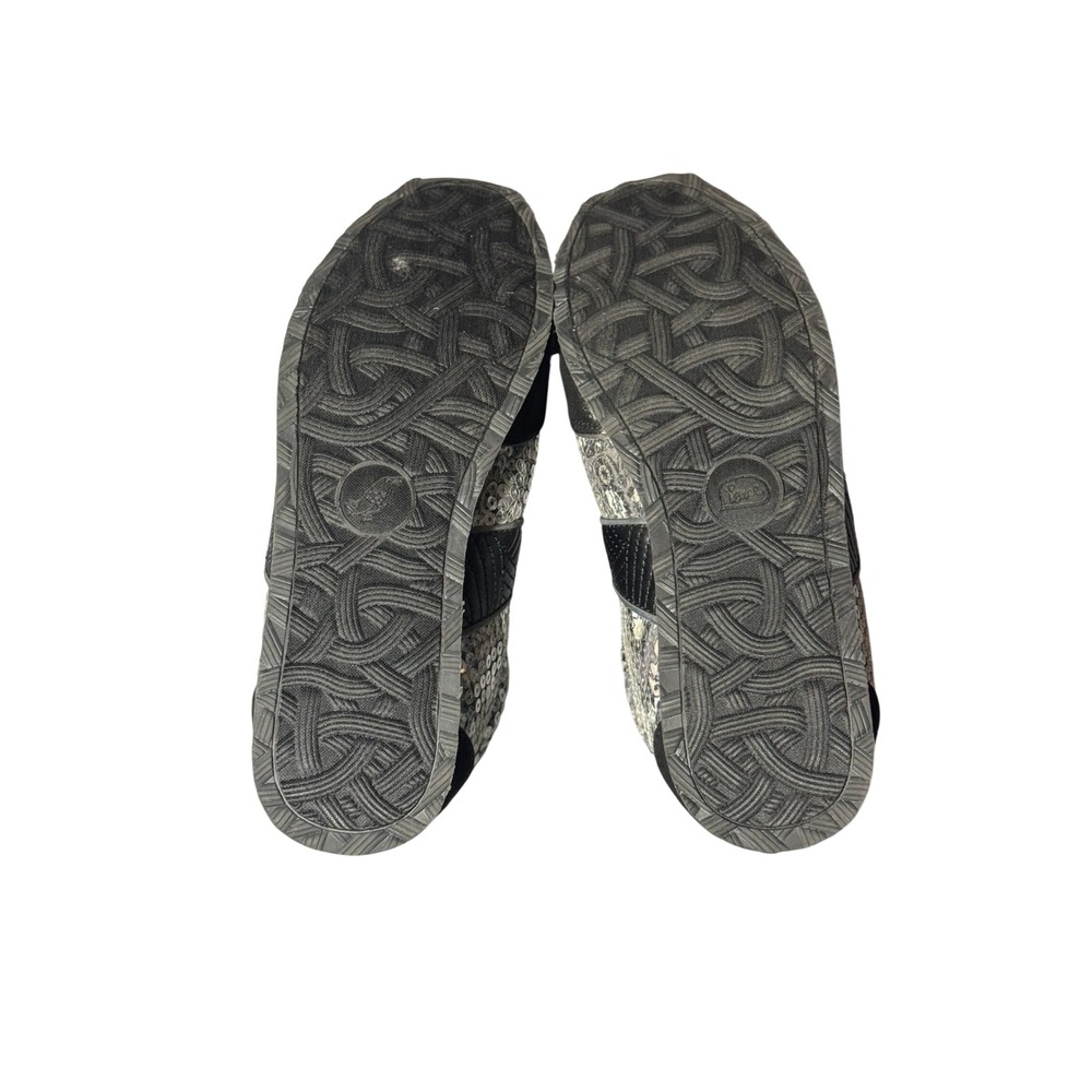 NWOT Sakroots Lace Sneakers Womens 7M Grey Black Sequin Patterned Low Top Shoes - Picture 6 of 6